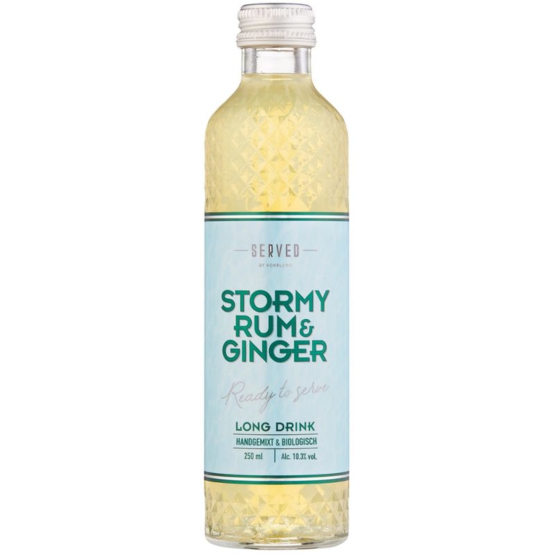 Nohrlund Nohrlund Served Long Drinks - Stormy Rum & Ginger, 250ml - Produktbild