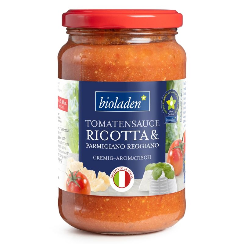 bioladen Tomatensauce Ricotta & Parmigiano Reggiano - Produktbild