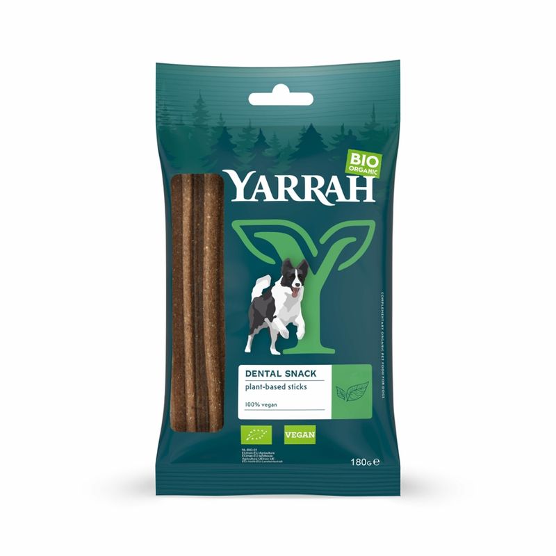 Yarrah Organic Petfood Yarrah Bio Hund Pflanzliche Dental-Sticks 180g - Produktbild
