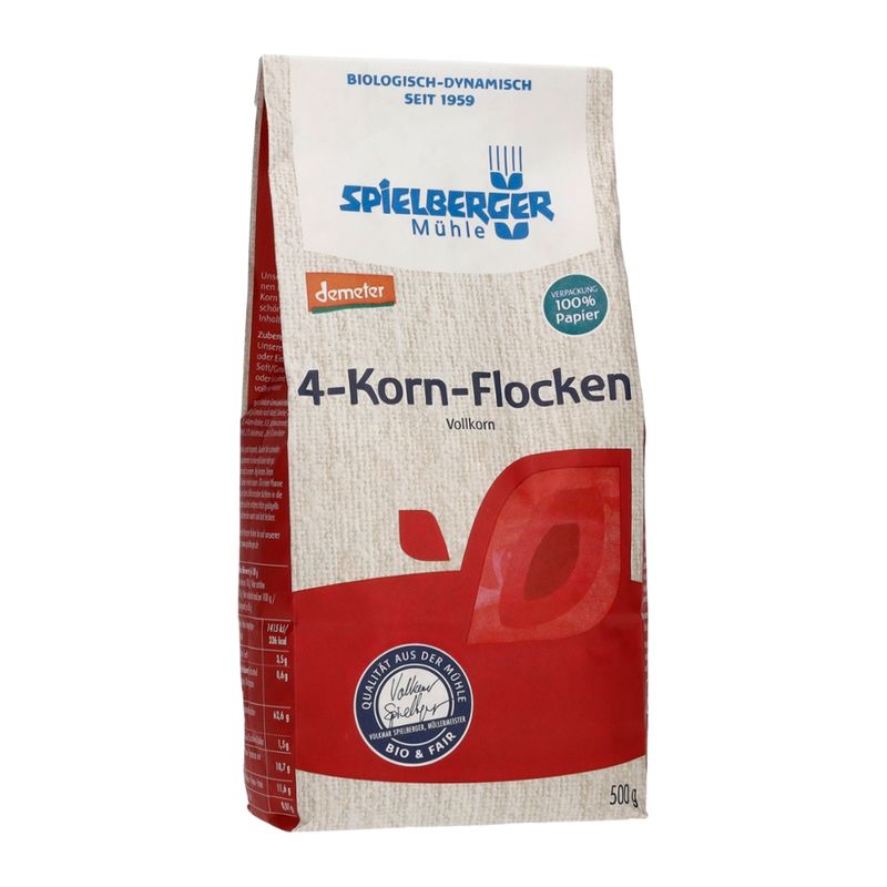 Spielberger Mühle 4-Korn-Flocken, demeter - Produktbild