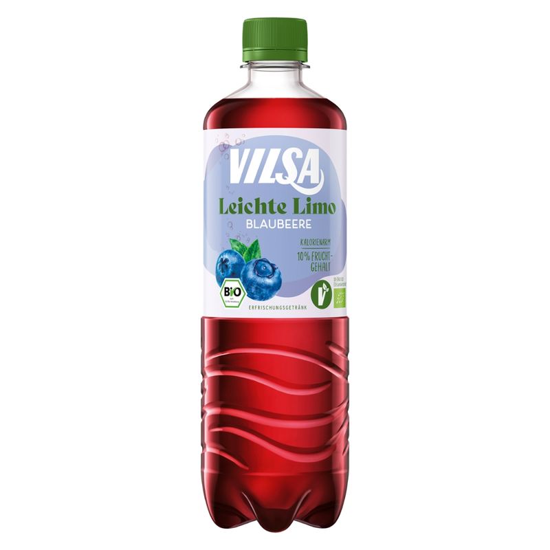 VILSA VILSA  Leichte Limo Blaubeere Bio 6x0,75l PET EW - Produktbild