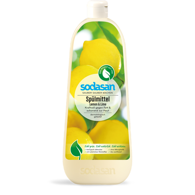 sodasan Dish Liquid Lemon & Lime 1l - Produktbild