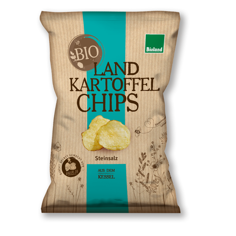 Landkartoffelchips Bio-Landkartoffelchips Steinsalz125g - Produktbild