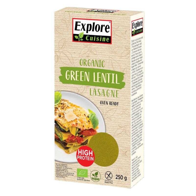 Explore Cuisine Lasagne aus grünen Linsen - Produktbild