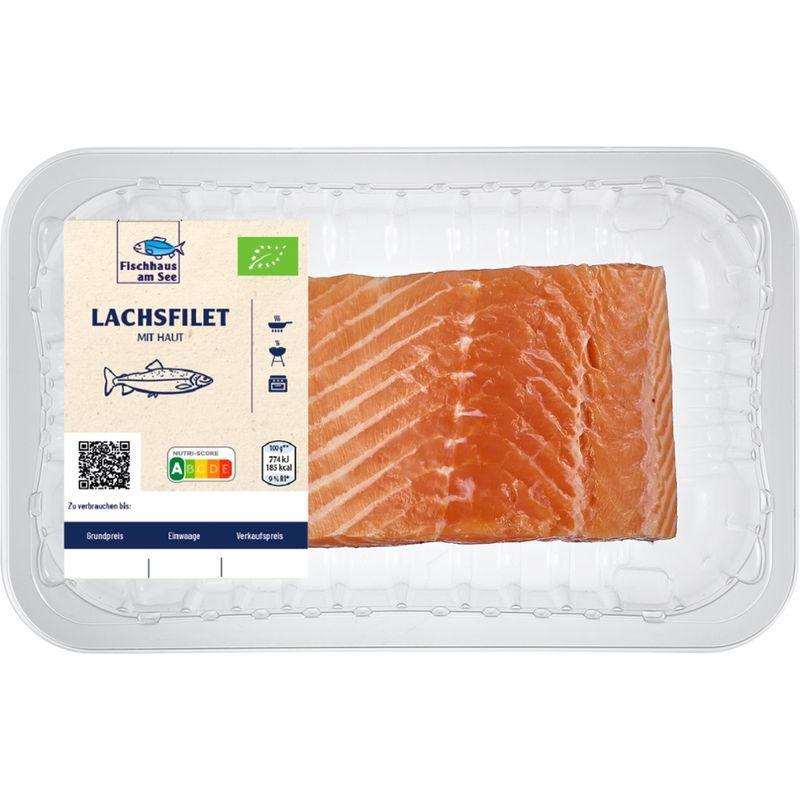 Fischhaus am See Lachsfilet mit Haut - Produktbild