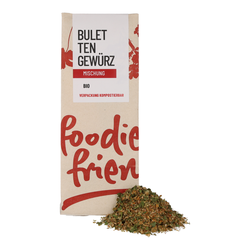 foodie & friends BIO Buletten/Frikadellen Gewürz in einer kompostierbaren Tüte - Produktbild