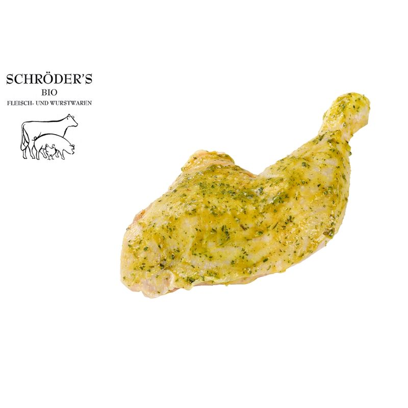 Schröder's Bio Fleisch- und Wurstwaren Hähnchenkeule Bärlauch 1x250 g - Produktbild
