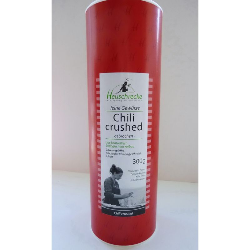 Heuschrecke Chili crushed, gebrochen mit Kernen, Gastro, kbA - Produktbild