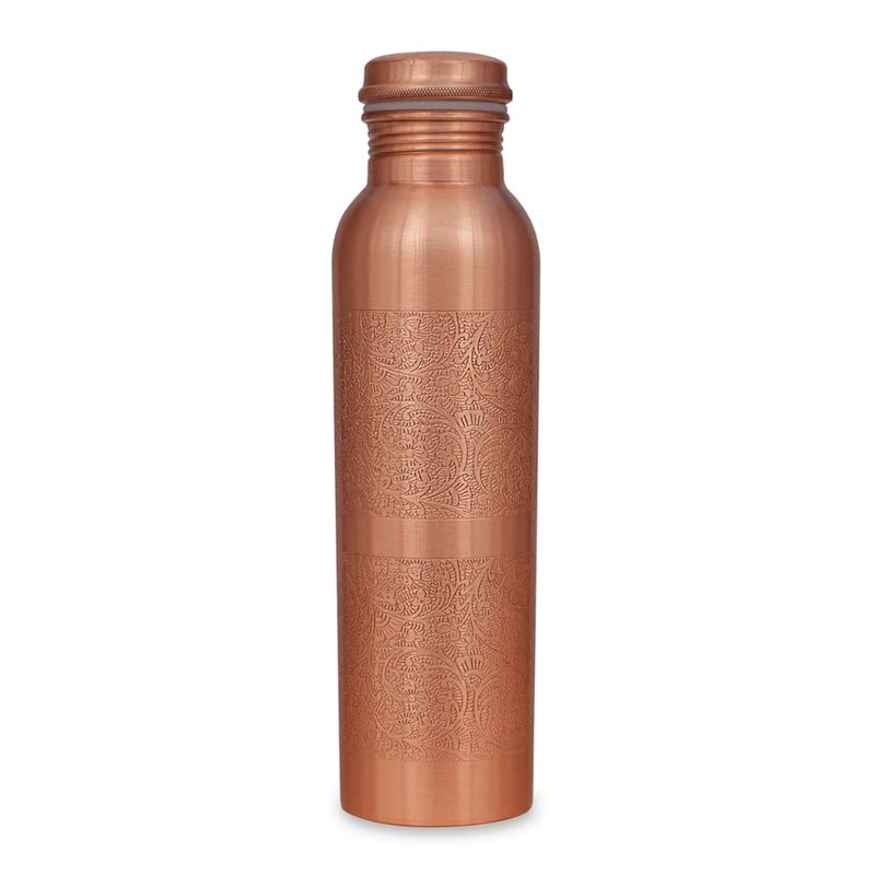 Govinda Kupferflasche graviert matt 950 ml - Produktbild