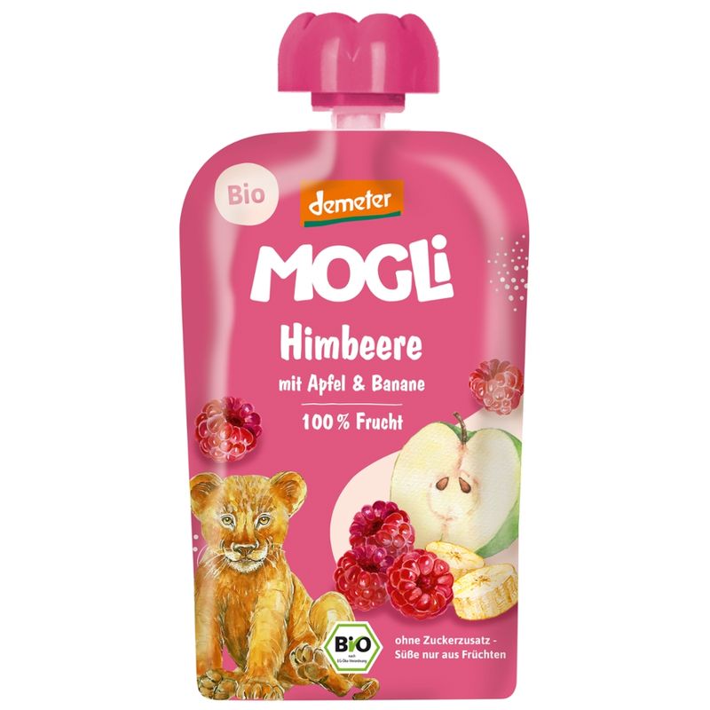 Mogli Bio Quetschie Himbeere mit Apfel und Banane - Produktbild