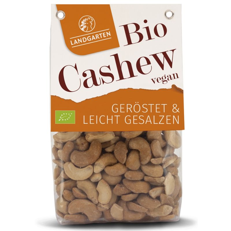 Landgarten Bio Cashews geröstet & gesalzen 160g - Produktbild