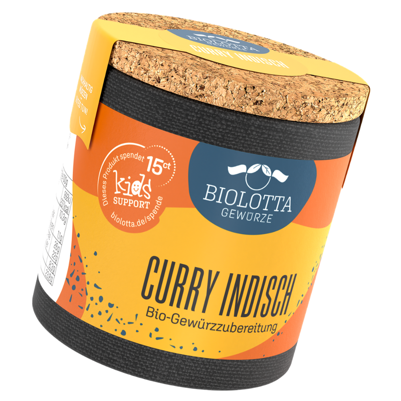 Biolotta Biolotta Korkdose BL Curry indisch grob, Bio-Gewürzzubereitung - Produktbild