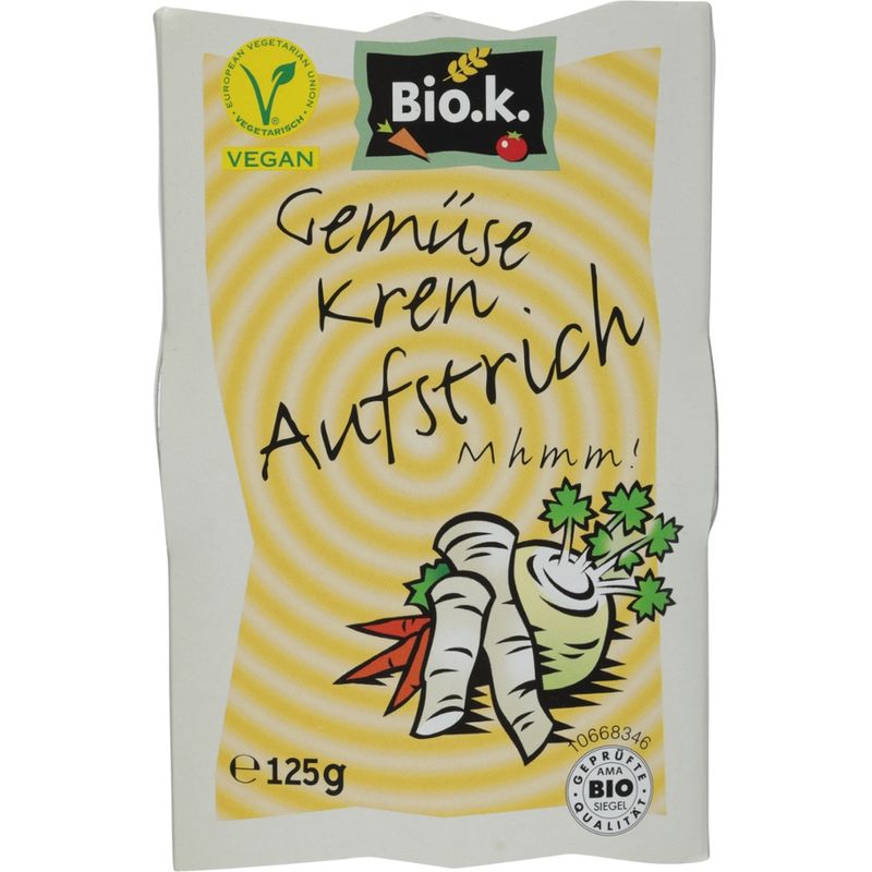 Bio.k. Bio.k. Gemüse-Kren Aufstrich auf Sojabasis mit Kren (DE: Meerrettich) - Produktbild