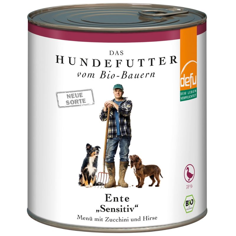 defu - Das Tierfutter vom Bio-Bauern Hund Ente "Sensitiv" - Produktbild