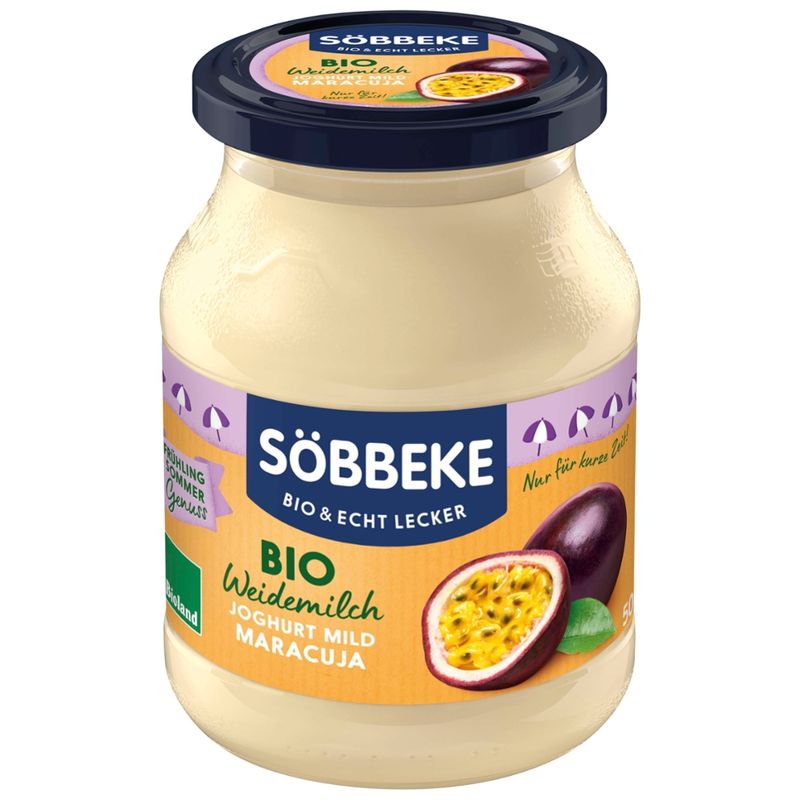 Söbbeke Bio Weidemilchjoghurt Maracuja 3,8 % Fett im Milchanteil - Produktbild