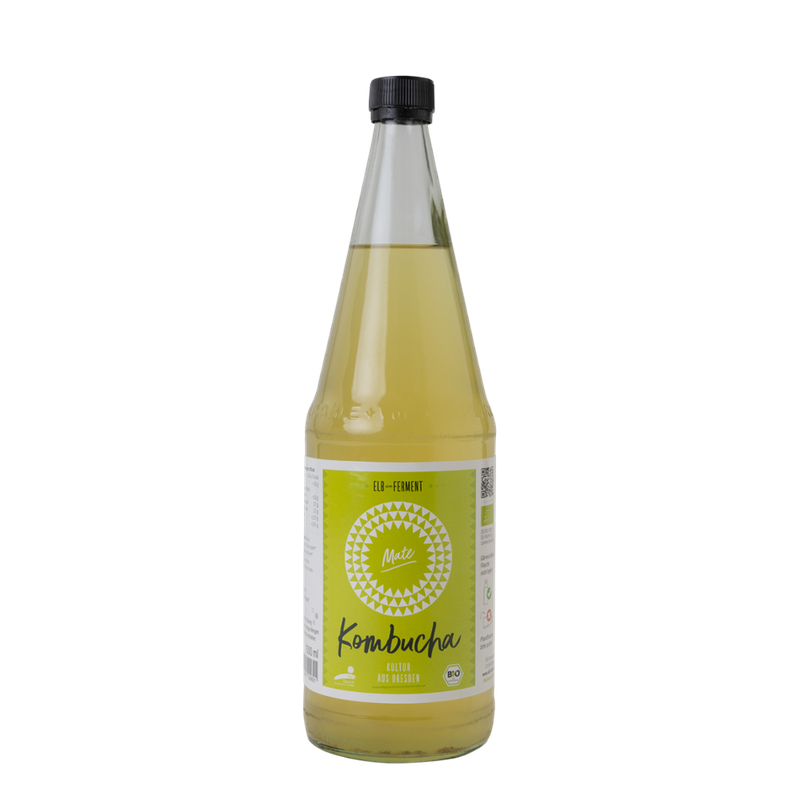 Elb-Ferment Elb-Ferment - Bio Kombucha Mate 1,0L in Gäa-Qualität - Produktbild