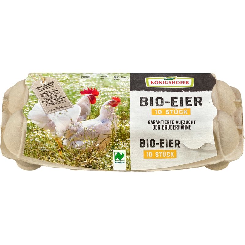 Königshofer Bruderhahn-Eier, 10 Stück, aus Deutschland - Produktbild