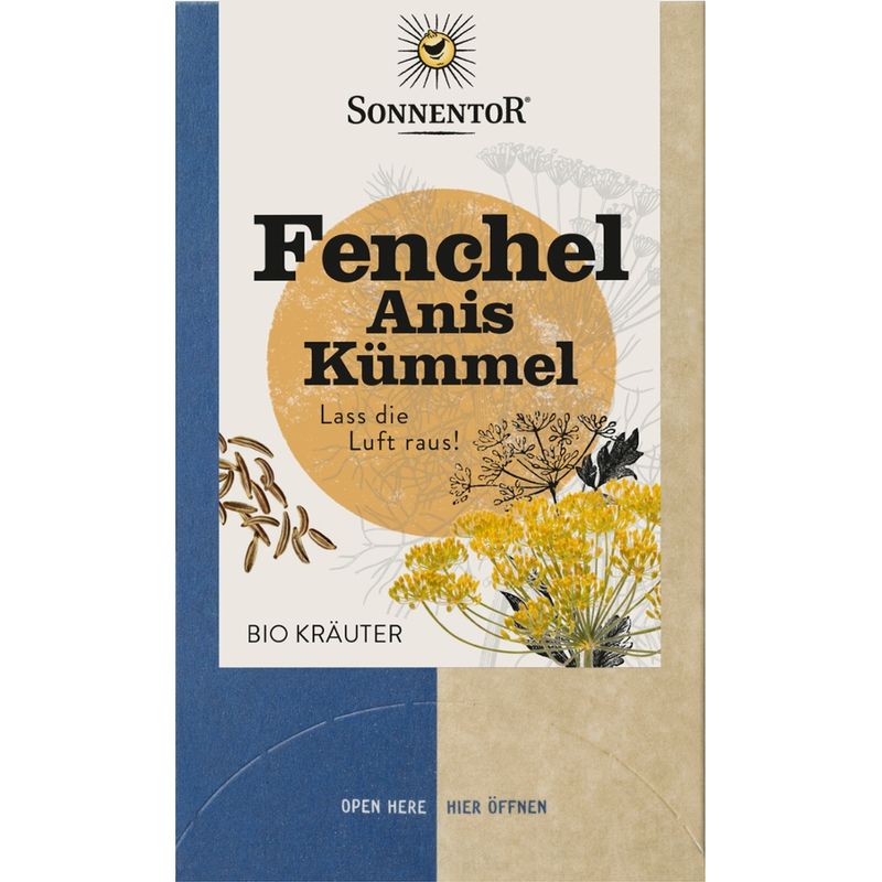 Sonnentor Fenchel - Anis - Kümmel, Doppelkammerbeutel - Produktbild