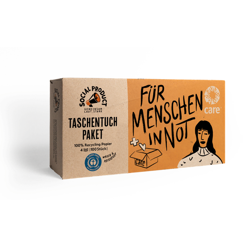 social product Ökologisches Taschentuchpaket x CARE - Produktbild