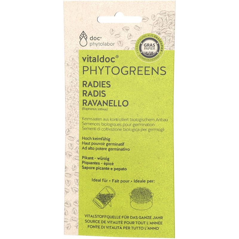 doc phytolabor vitaldoc PHYTOGREENS  Radies - Produktbild