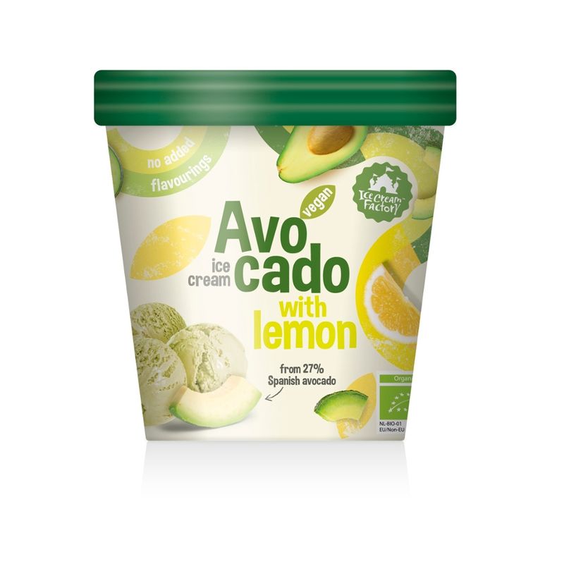 Ice Cream Factory Avocado with lemon ice cream - Produktbild