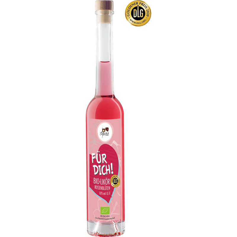 Spitz Für Dich - BIO Rosen Likör 0.1 l, 17 vol% - Produktbild