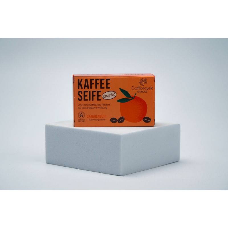 Coffeecycle  Kaffeeseife Orangenduft mit upgecycletem Kaffeesatz - Produktbild