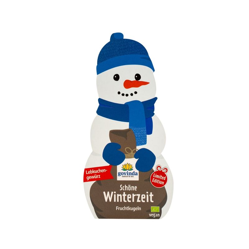 Govinda Bodo Schneemann Fruchtkugeln mit Lebkuchengewürz - Produktbild