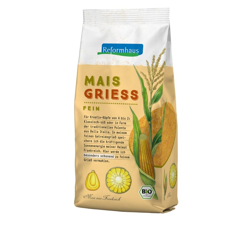 Reformhaus Maisgrieß, fein, Polenta, bio - Produktbild