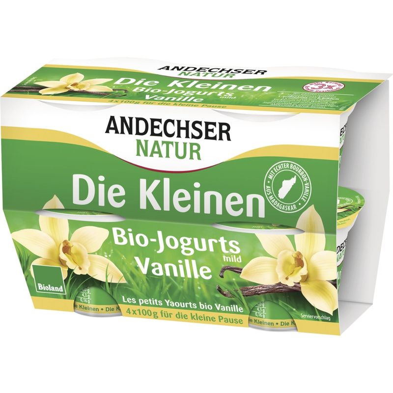 Andechser Natur AN Bio-Jogurt Vanille Cluster - Produktbild