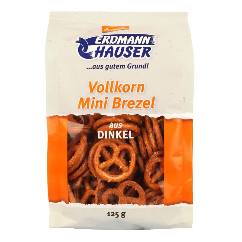 ErdmannHAUSER Getreideprodukte ErdmannHAUSER demeter Vollkorn Mini Brezel aus Dinkel - Produktbild