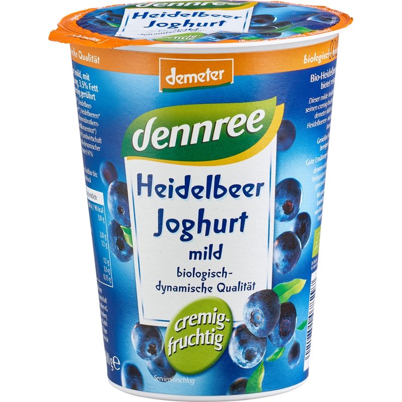 dennree Heidelbeer-Joghurt, mild - Produktbild