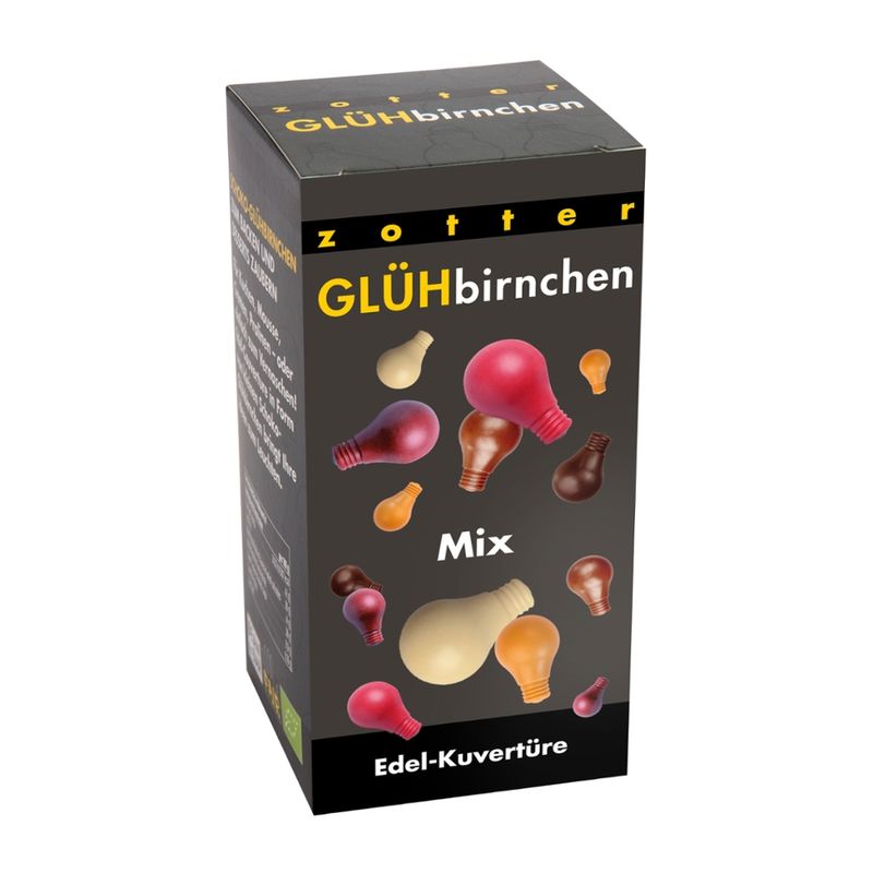 Zotter Schokolade Glühbirnchen Mix - Produktbild