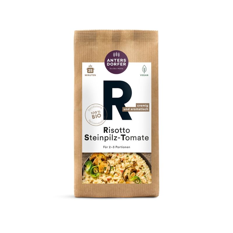 Antersdorfer - Die Bio-Mühle Bio Risotto Steinpilz-Tomate - Produktbild