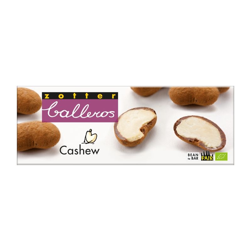 Zotter Schokolade Balleros – Cashew - Produktbild