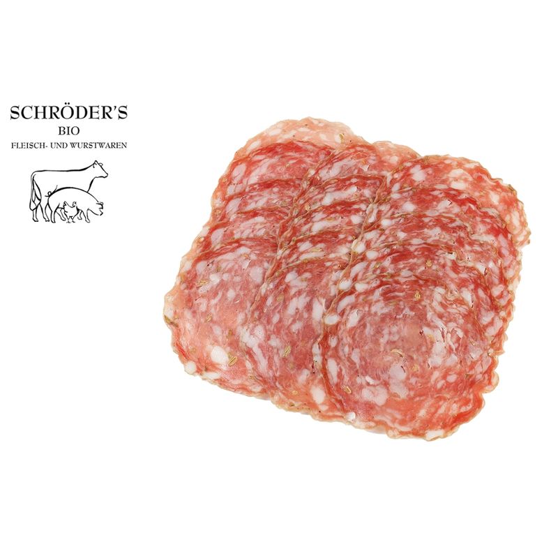 Schröder's Bio Fleisch- und Wurstwaren Salami Finocchiona 80 g - Produktbild
