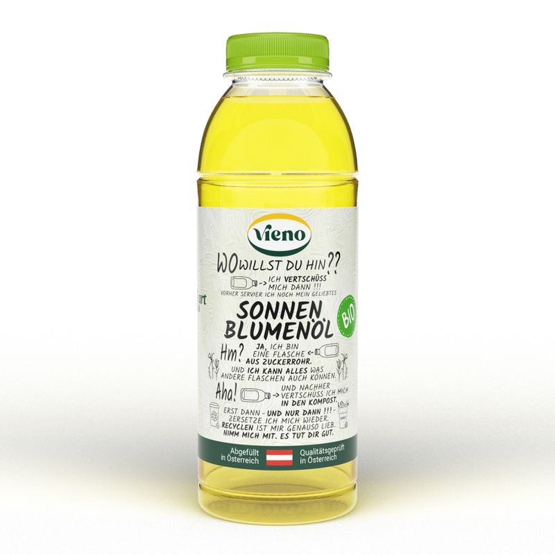 Vieno AT-BIO-301 VIENO Sonnenblumenöl 500 ml - Produktbild