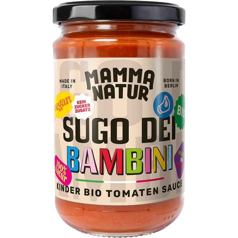 MAMMA NATUR Sugo dei bambini Bio - Kinder Bio Tomatensauce - Produktbild