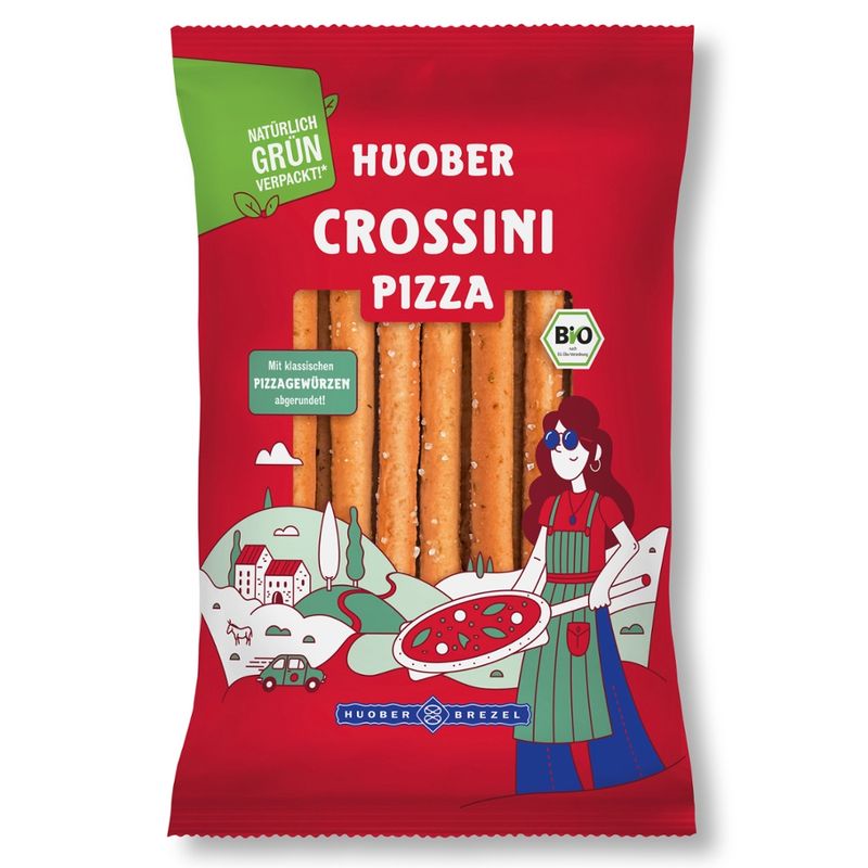 HUOBER BREZEL HUOBER Crossini Pizza 100g - Produktbild