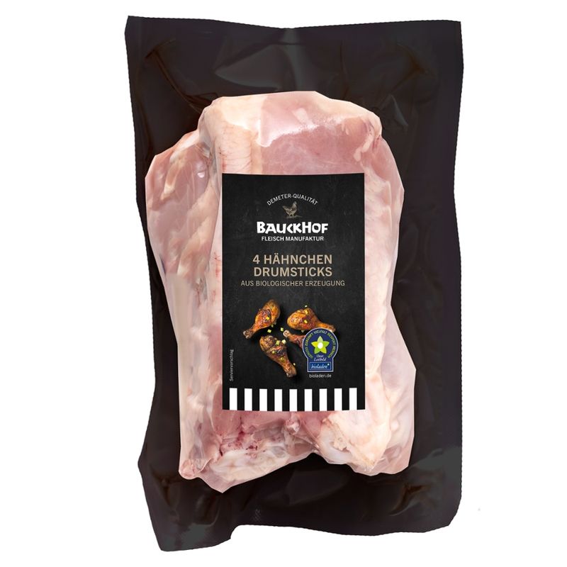 bioladen Drumsticks (Hähnchenunterkeulen), 4 Stück - Produktbild