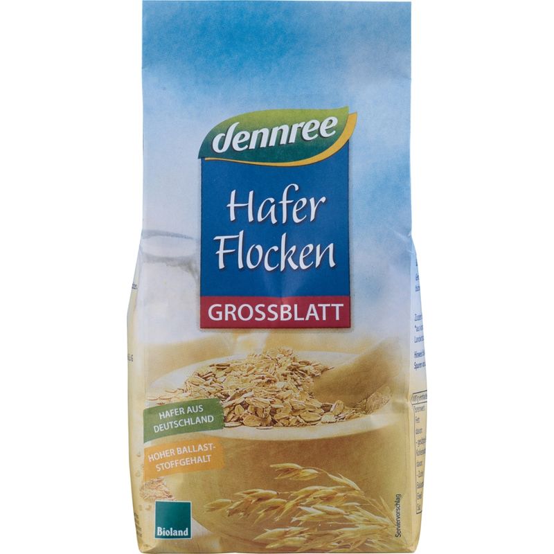 dennree Haferflocken Großblatt - Produktbild