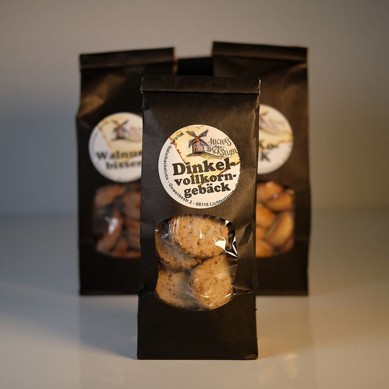 Michas Naturbackstube Michas Naturbackstube Dinkelvollkorngebäck/ Butterdinkelgebäck mit Sesam* - Produktbild