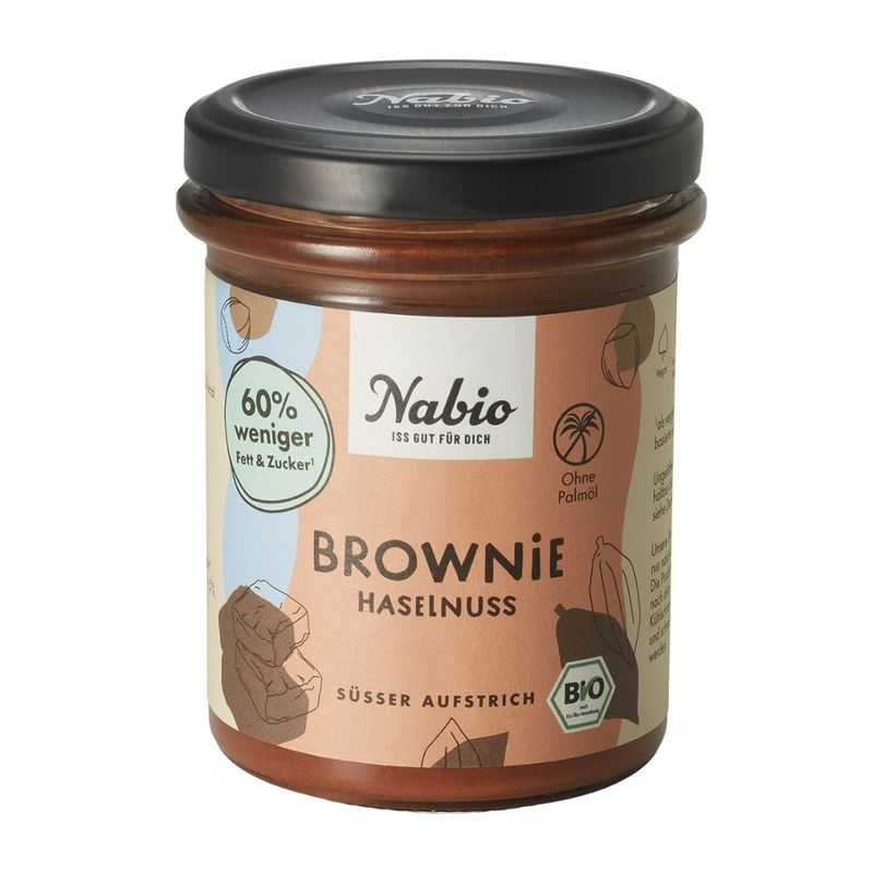 Nabio Nabio Süßer Aufstrich Brownie Haselnuss - Produktbild