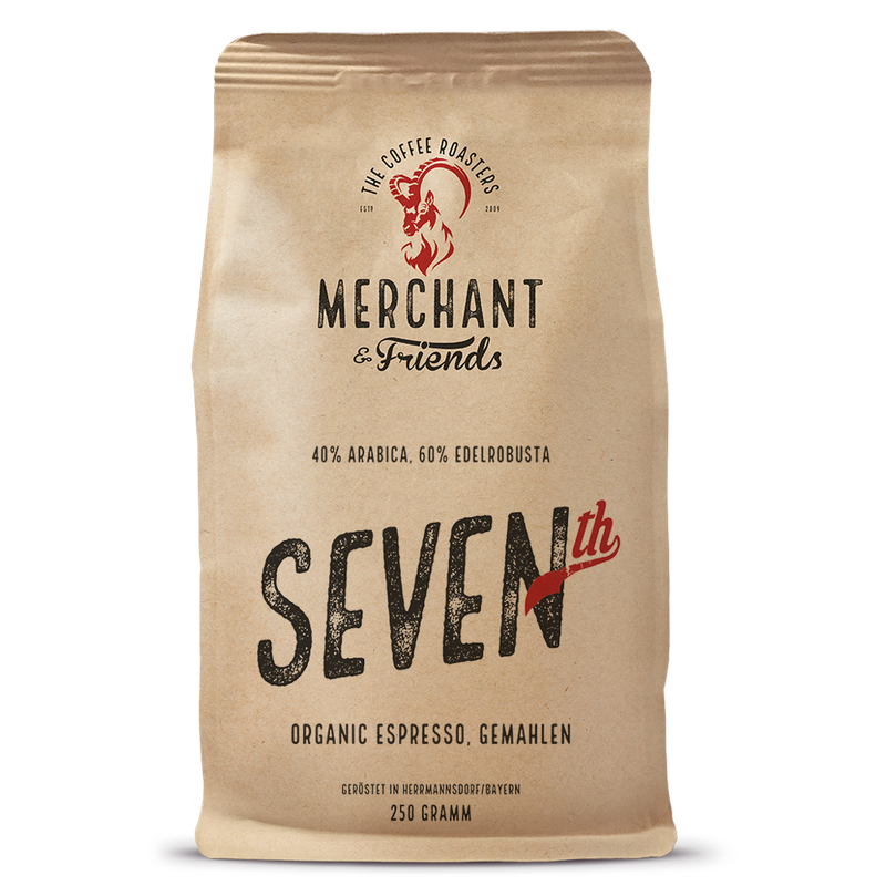 Merchant & Friends SEVENth Organic Espresso Gemahlen - Produktbild