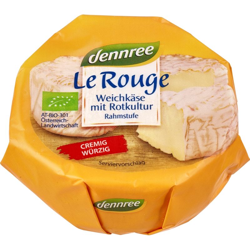 dennree Le Rouge, Weichkäse mit Rotkultur - Produktbild