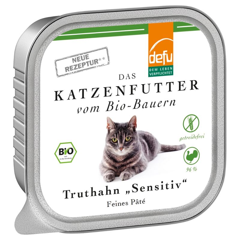 defu - Das Tierfutter vom Bio-Bauern Katze Truthahn "Sensitiv" - Produktbild