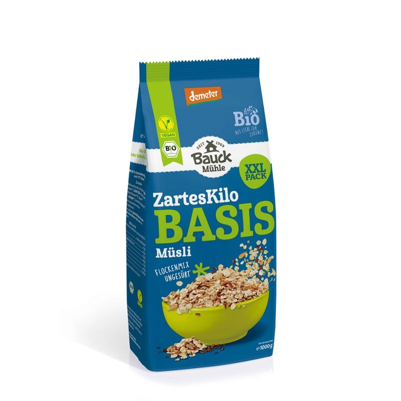 Bauck Mühle Basis Müsli Das zarte Kilo Demeter - Produktbild