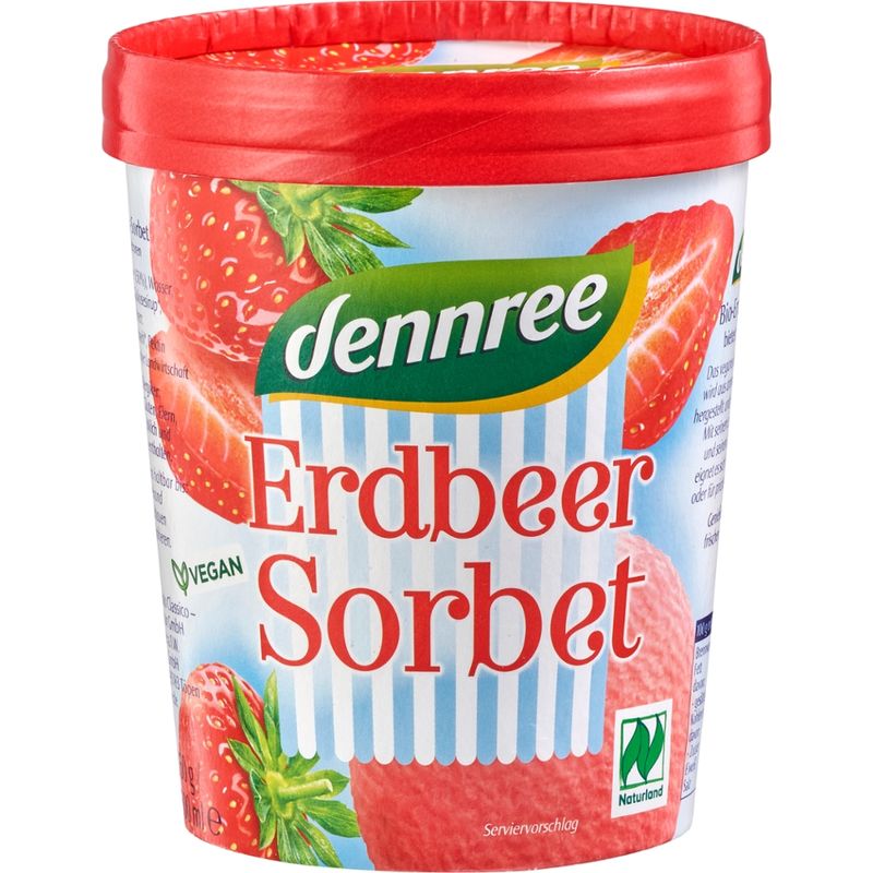 dennree Erdbeer-Sorbet - Produktbild