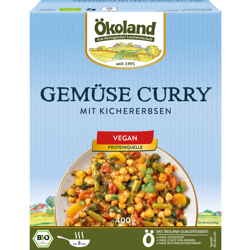 ÖKOLAND Gemüse-Curry mit Kichererbsen - Produktbild