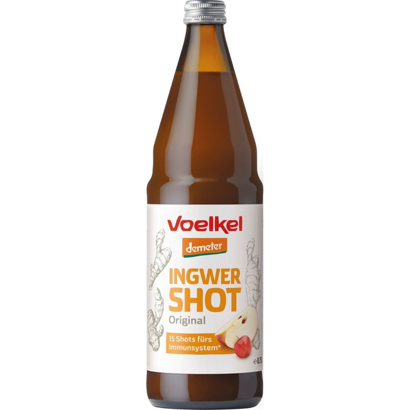 Voelkel Shot Ingwer mit Apfelsaft und viel Vitamin C aus Acerola - Produktbild